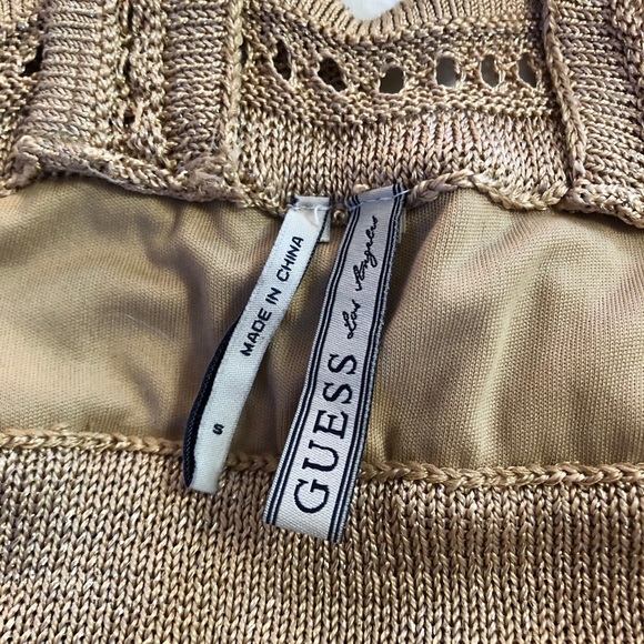 Guess Sultry Crochet Gold Dress - Picture 10 of 10